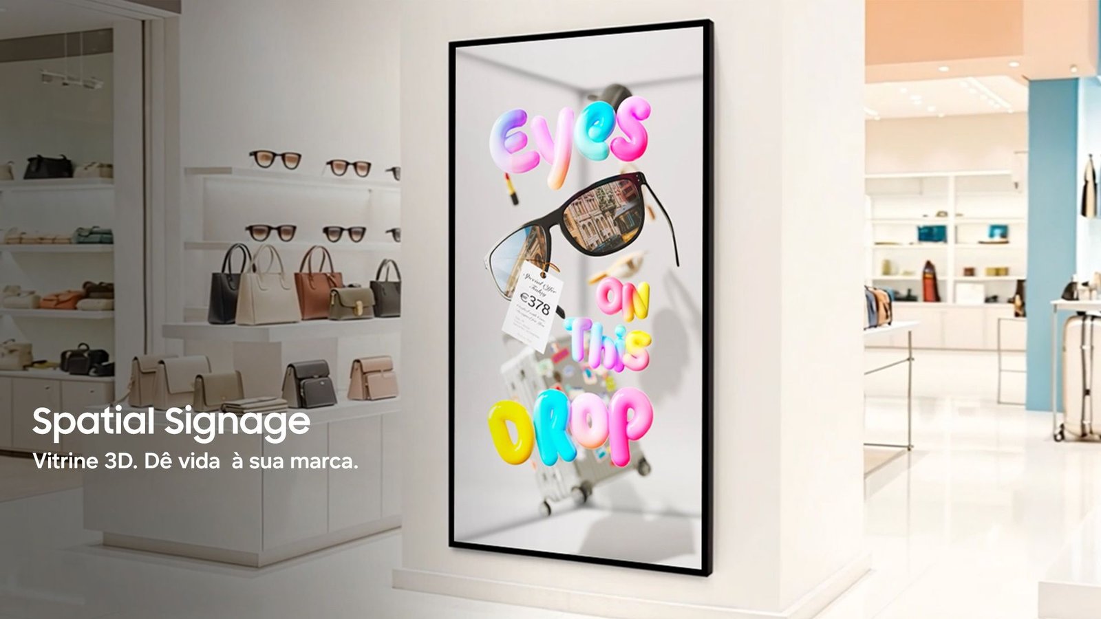 Spatial Signage: Samsung lança no Brasil tela 3D que dispensa óculos