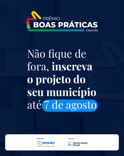 Inscrições para o 8º Prêmio Boas Práticas encerram nesta sexta-feira (07/08)