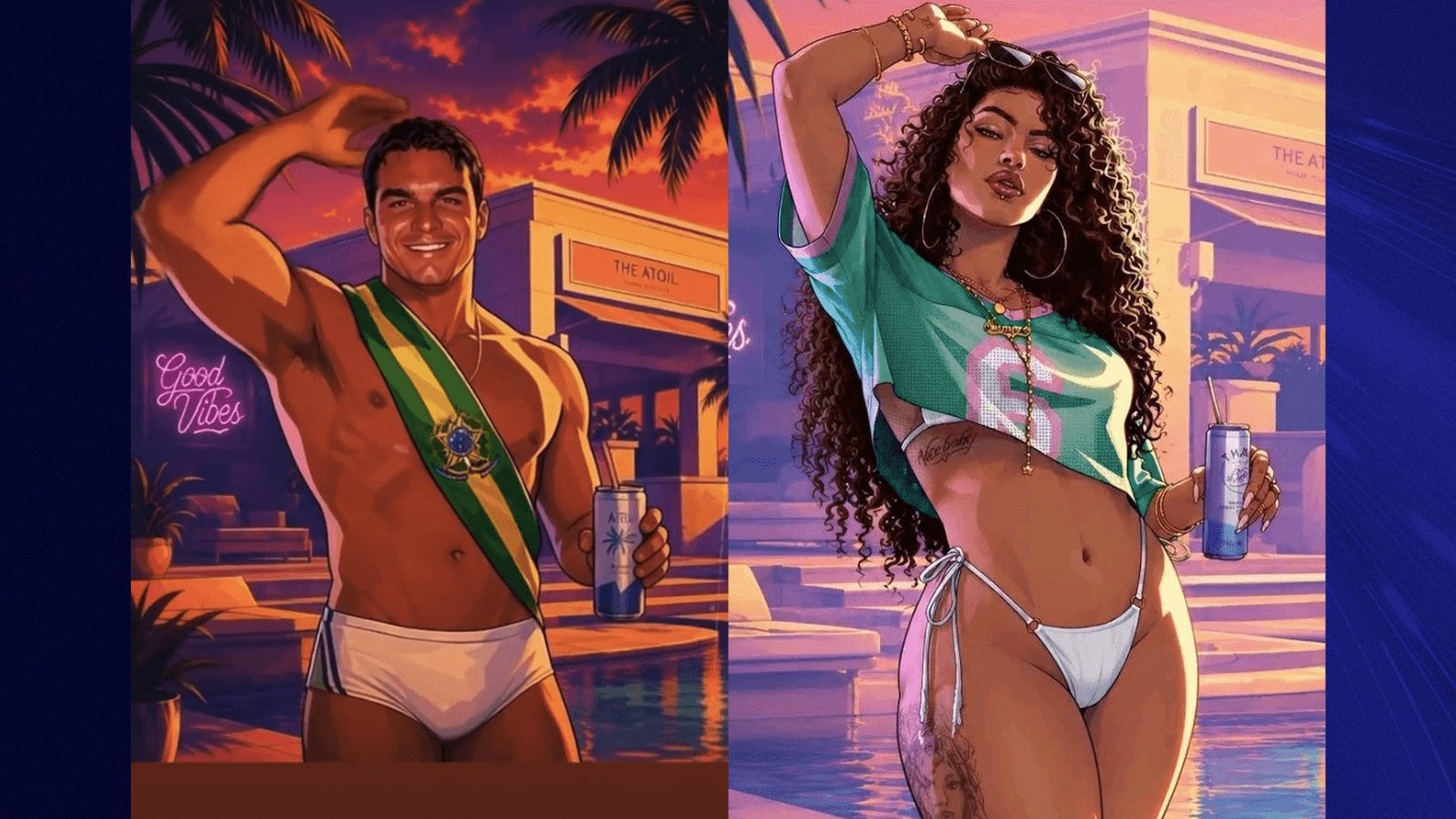 Flávio Bolsonaro posta vídeo de IA usando sunga com estética de GTA VI