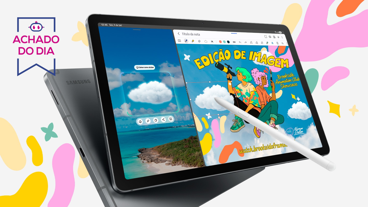 Galaxy Tab S10 Lite (256 GB) alcança menor preço em meses com cupom